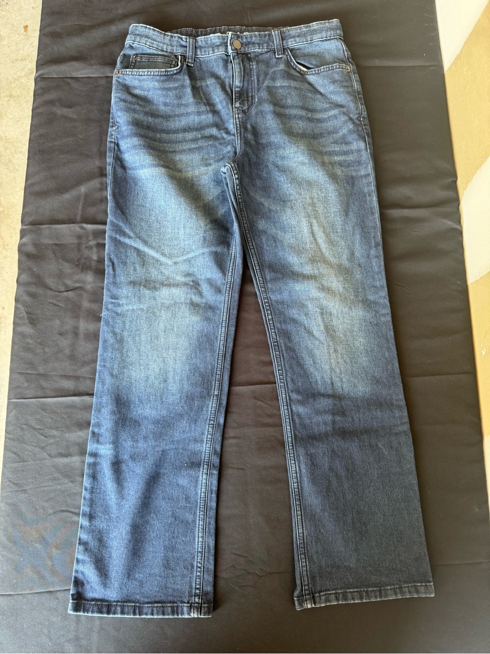 Cat & Jack Boys Size 18 Straight Leg Stretch Jeans Medium Dark Wash NWOT